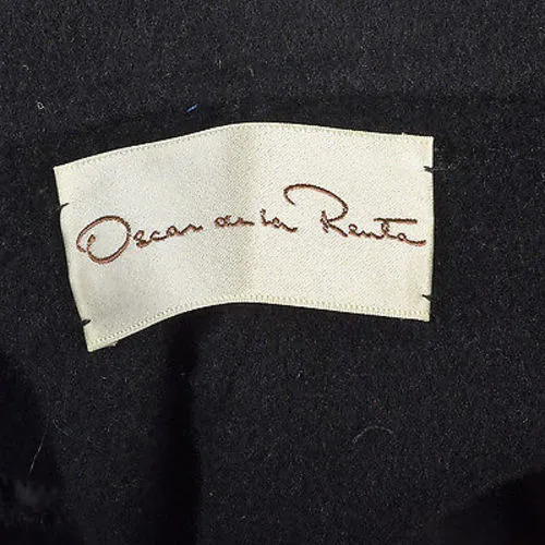 1980s Oscar de la Renta Royal Blue Swing Coat