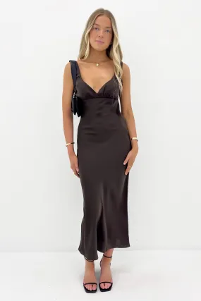 Aire Maxi Dress Brown