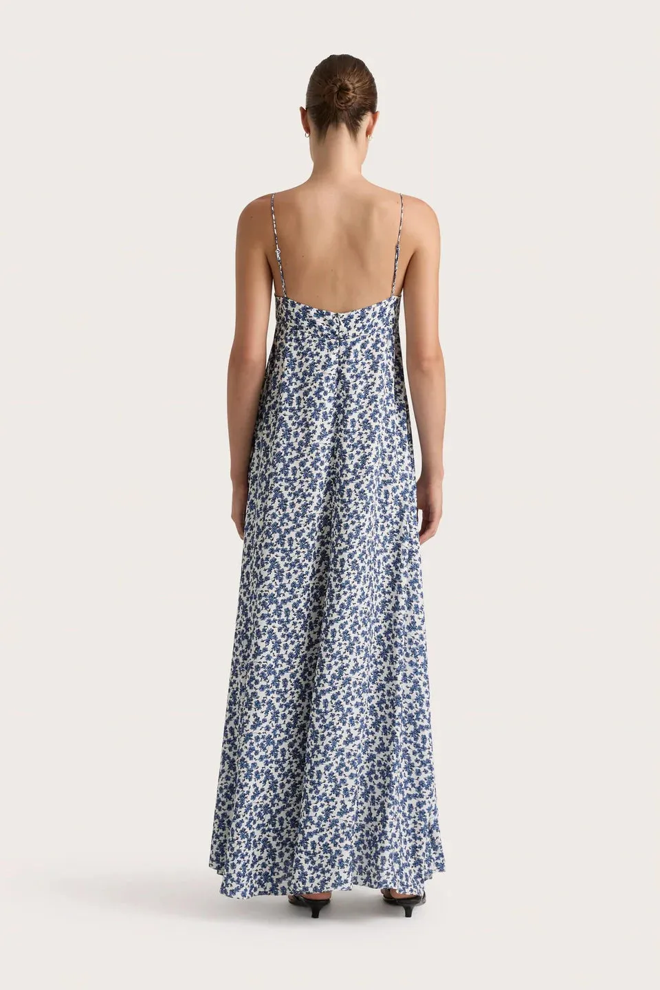 Anessa Maxi Dress - Leilani Print/Mid Blue