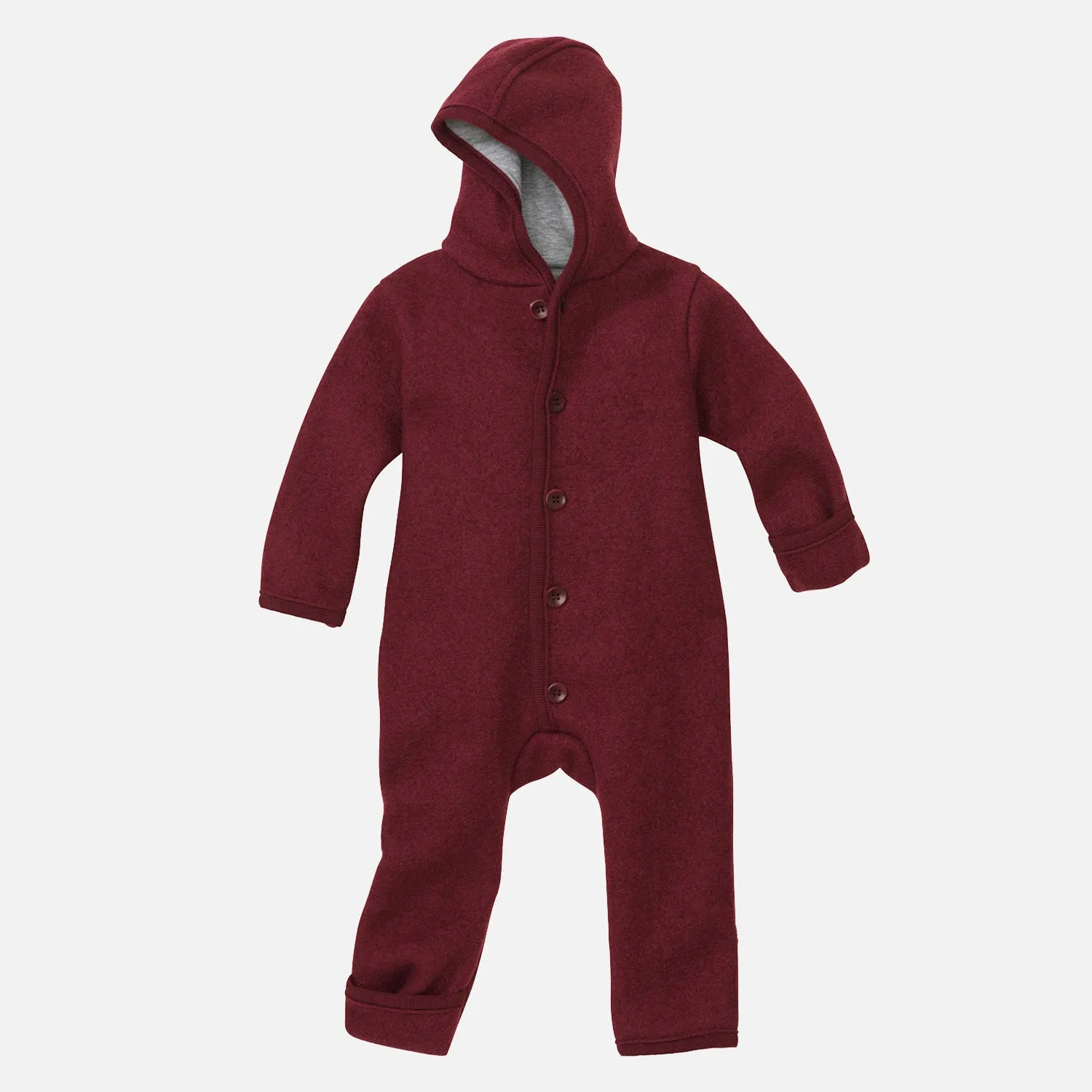 Baby & Kids Boiled Merino Wool Overall - Cassis