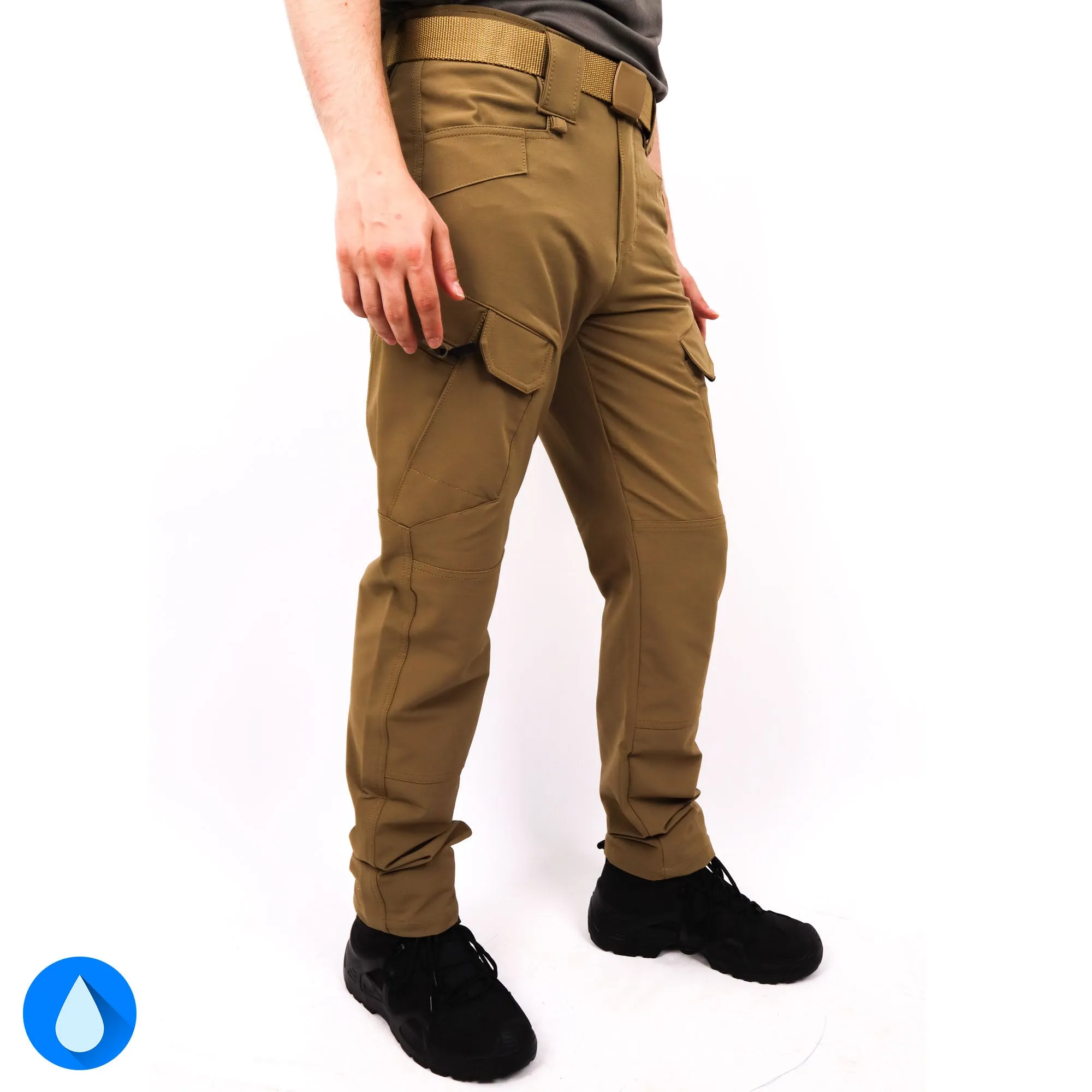 Beige Water Repellent Trekking Outdoor Tactical Pants