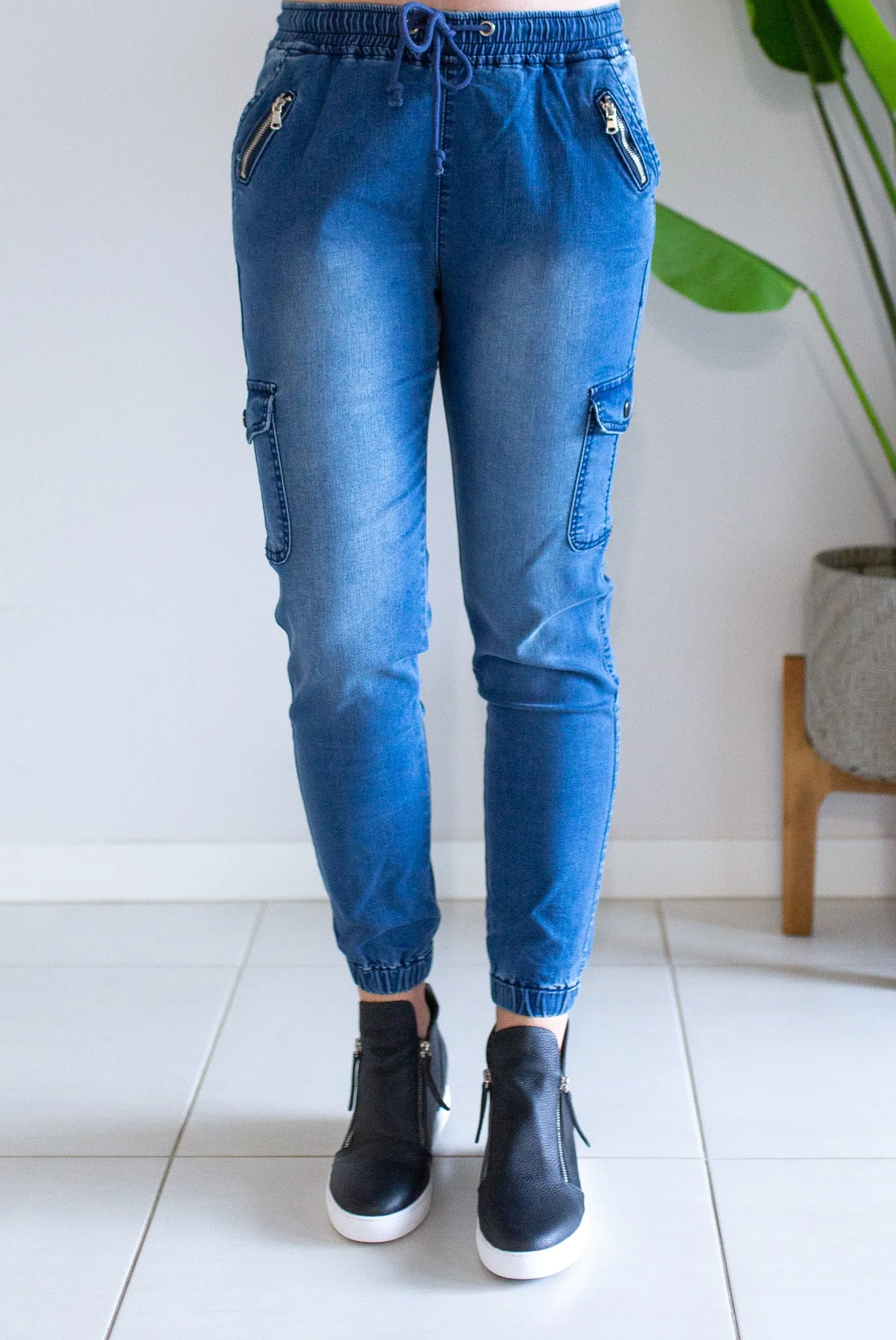 Billy Cargo Jean - Blue Denim