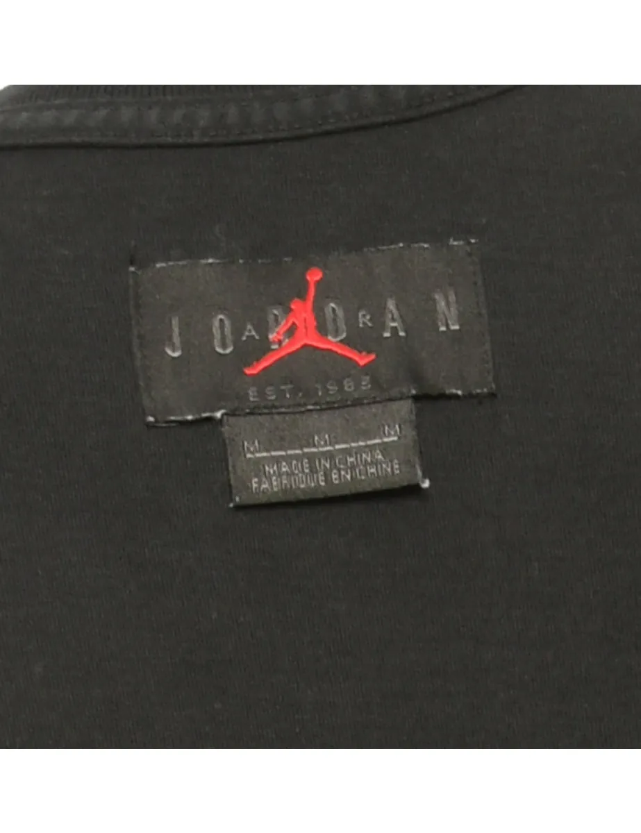 Black Air Jordan Printed T-shirt - M