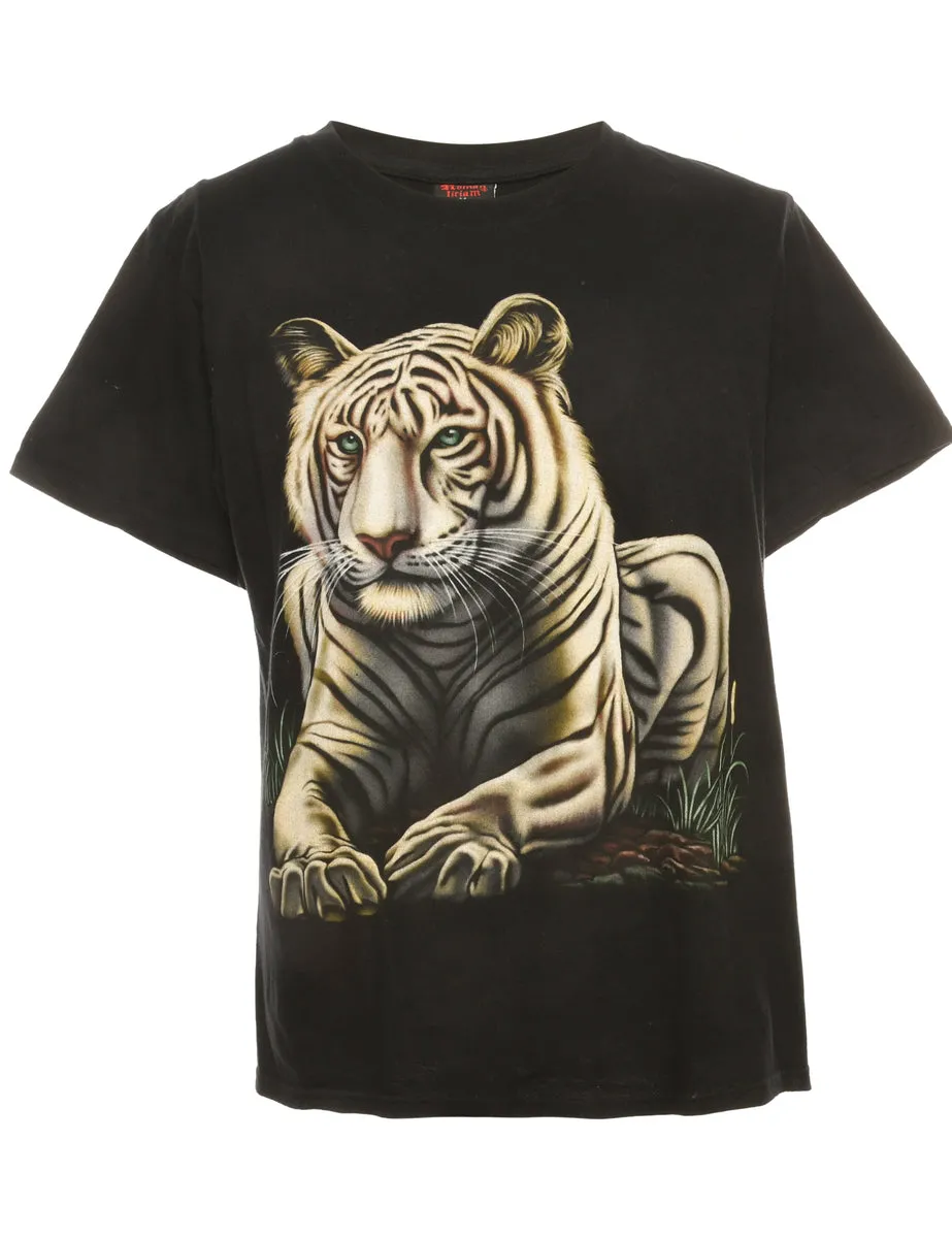 Black Tiger Animal T-shirt - M