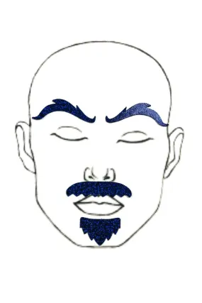 Blue "Rugged" Facial Fashion Kit