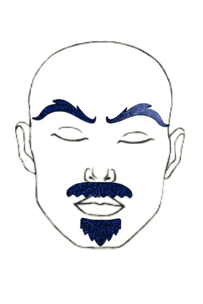 Blue "Rugged" Facial Fashion Kit