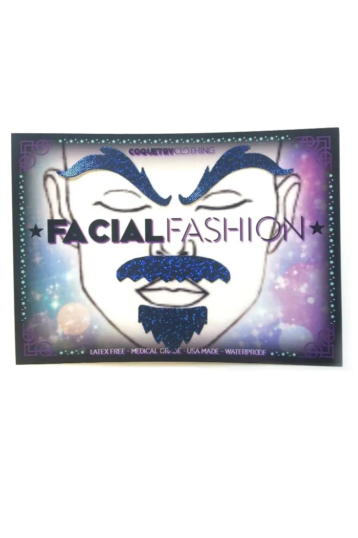 Blue "Rugged" Facial Fashion Kit