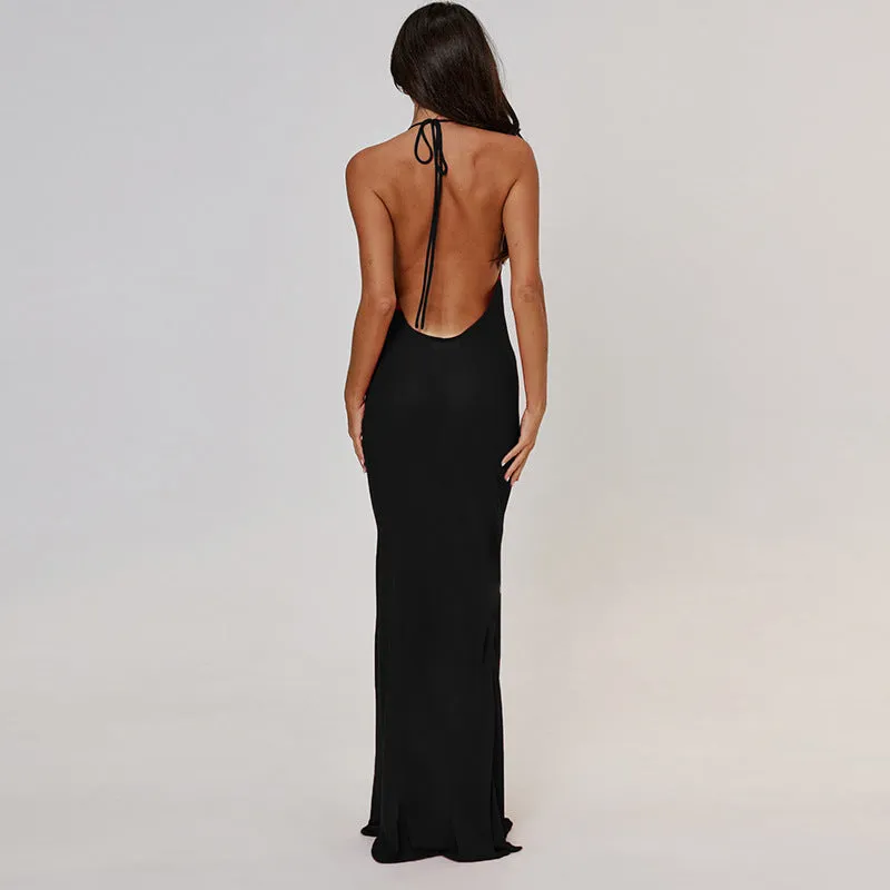 Bonnyshow Chosen Backless Maxi Dress