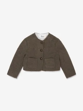 Bonpoint Girls Tabitha Jacket in Beige