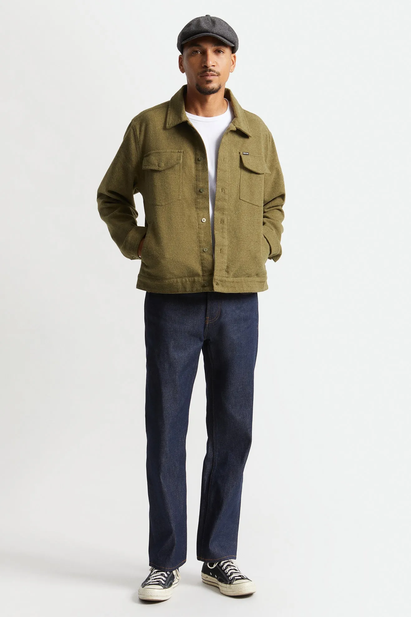 Bowery Trucker Jacket - Military Olive