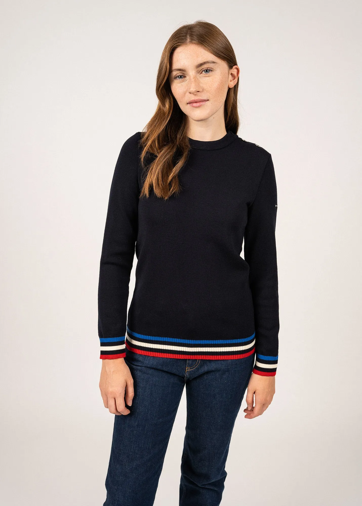 Brégançon sailor jumper - SAINT JAMES x Elysée (NAVY)