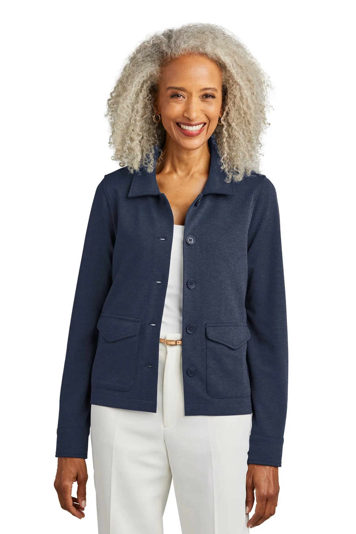 Brooks Brothers Women's Mid-Layer Stretch Button Jacket. BB18205