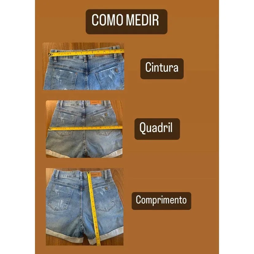 Calça Cropped Jeans 34 ao 46 Cintura Alta com Zíper na Perna