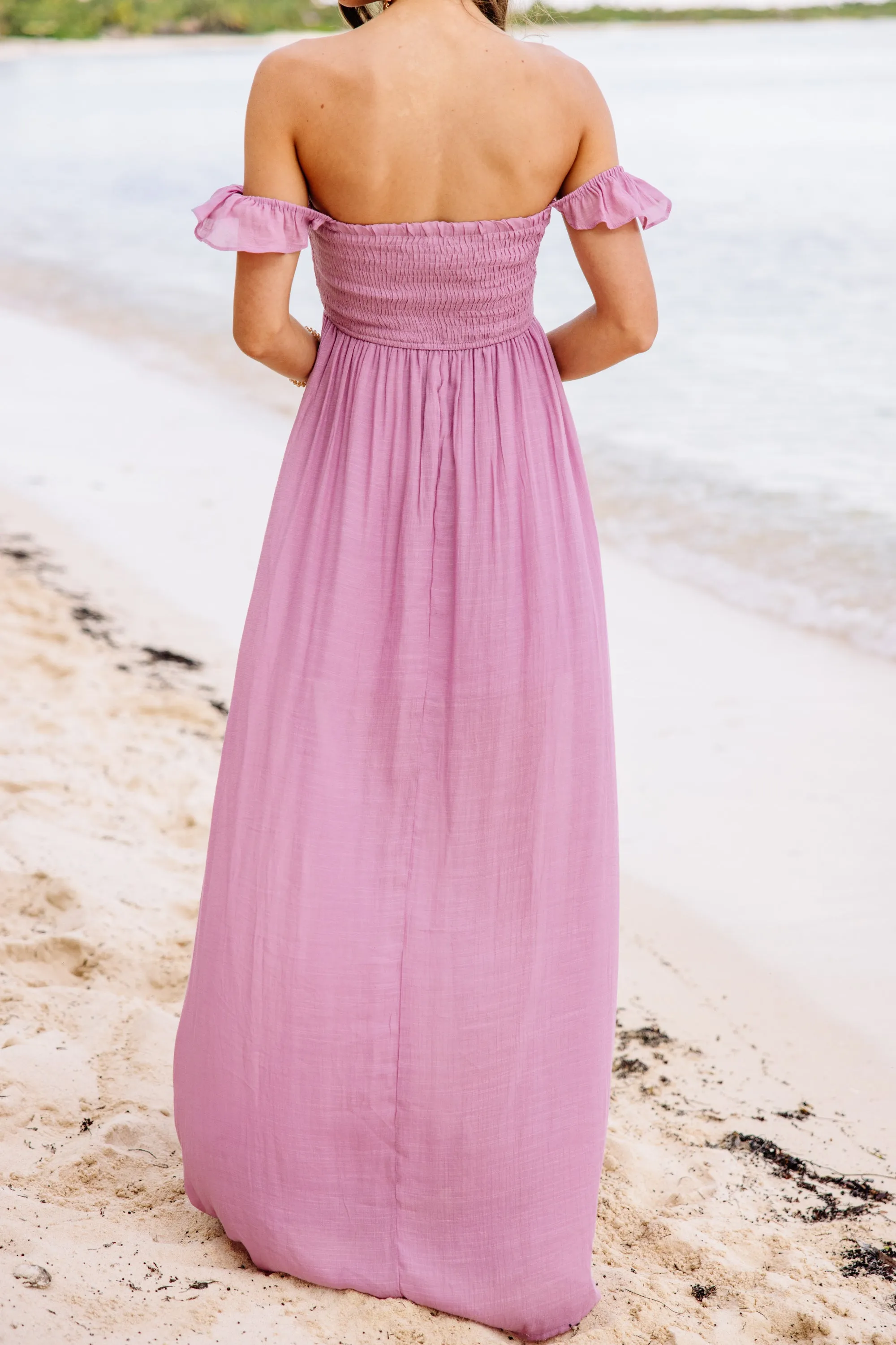 Calling On You Mauve Pink Maxi Dress