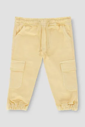 Cargo Jogger Pant For Baby Boy - Beige