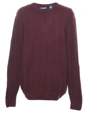 Chaps Burgundy Jumper - XL