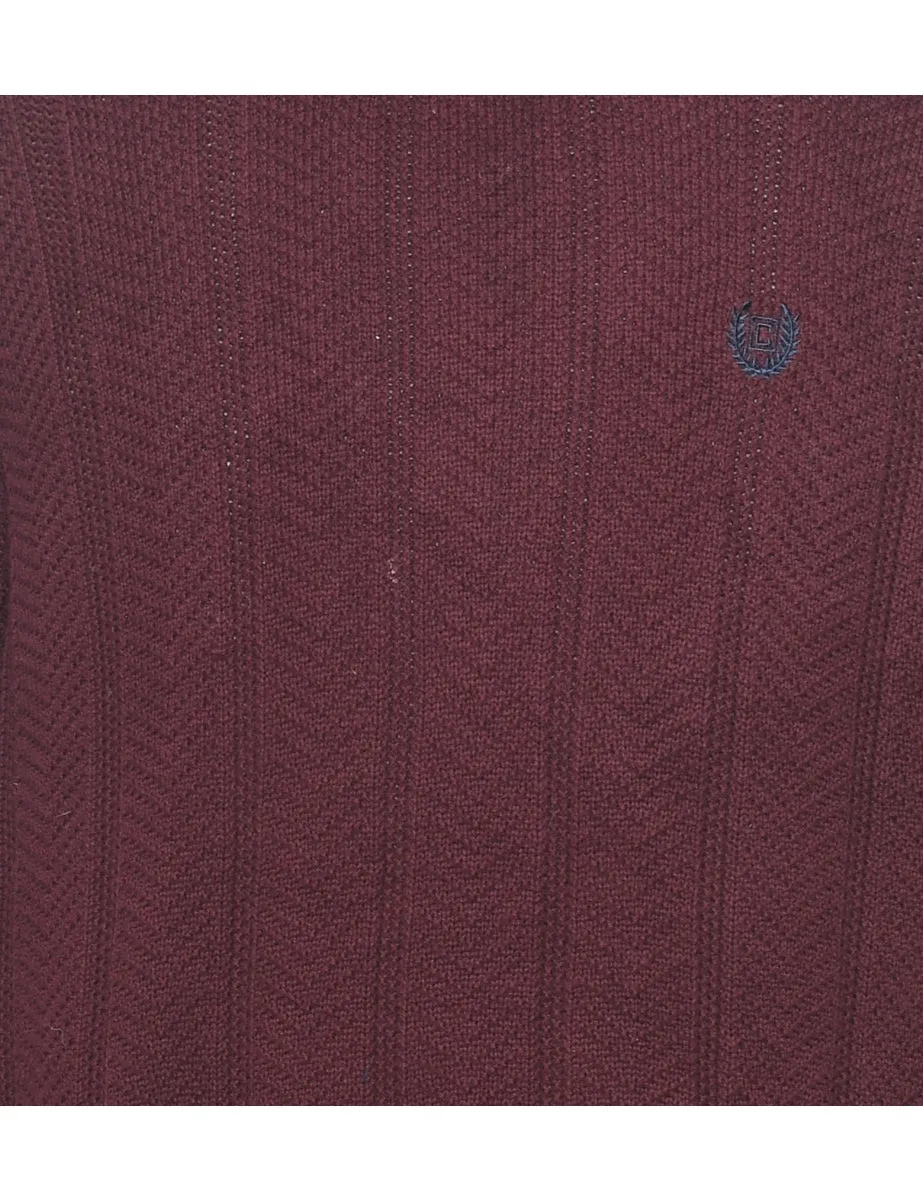 Chaps Burgundy Jumper - XL