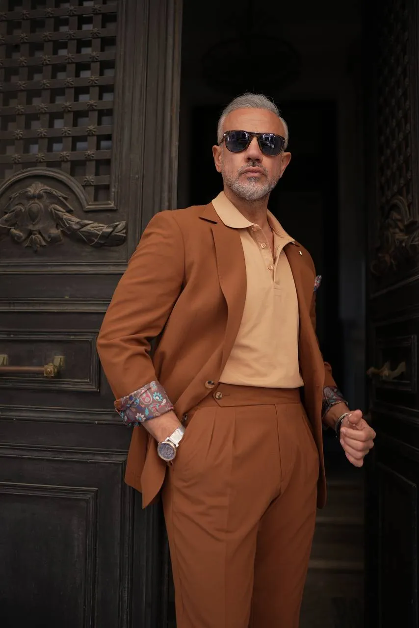 Classic Camel 2-Piece Suit