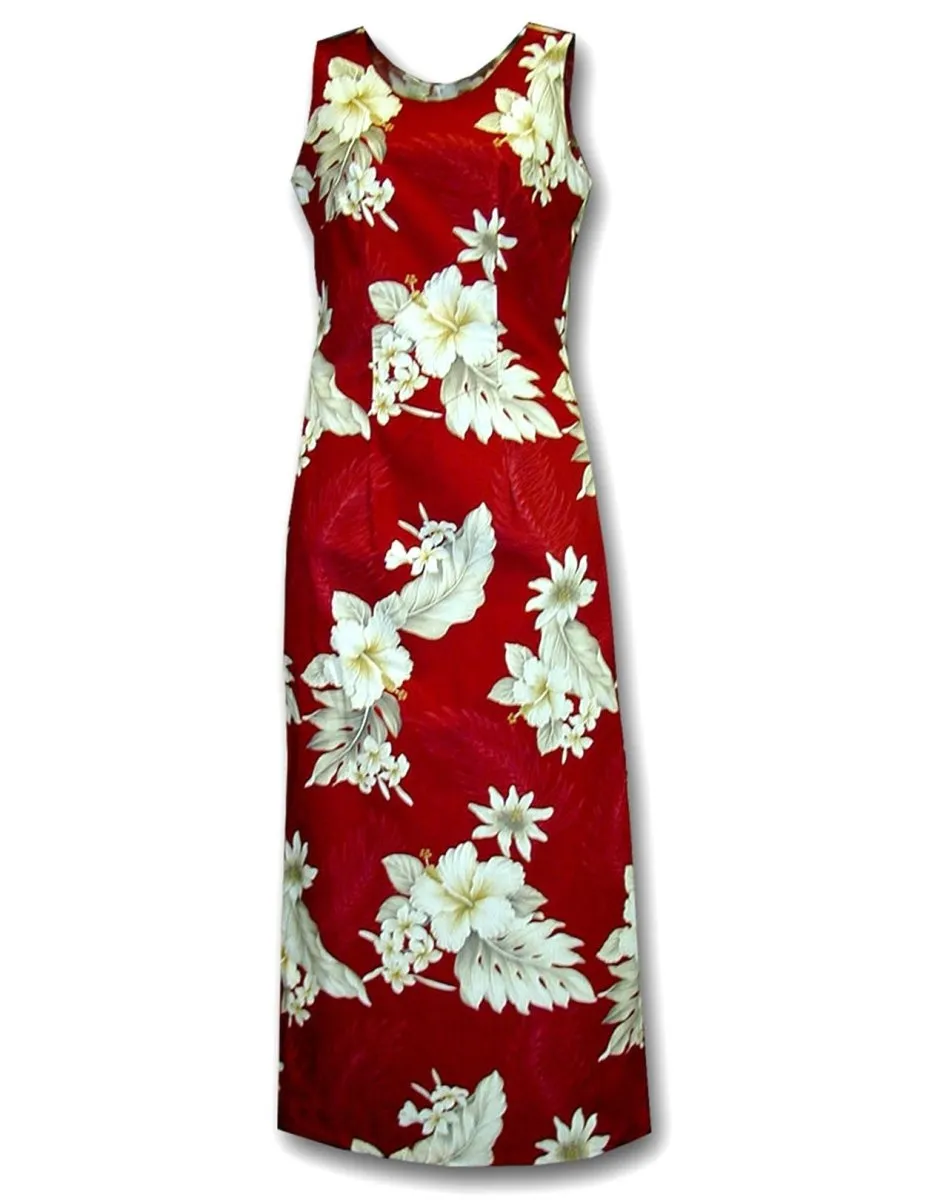 Cocktail Maxi Hawaiian Dress Lanai