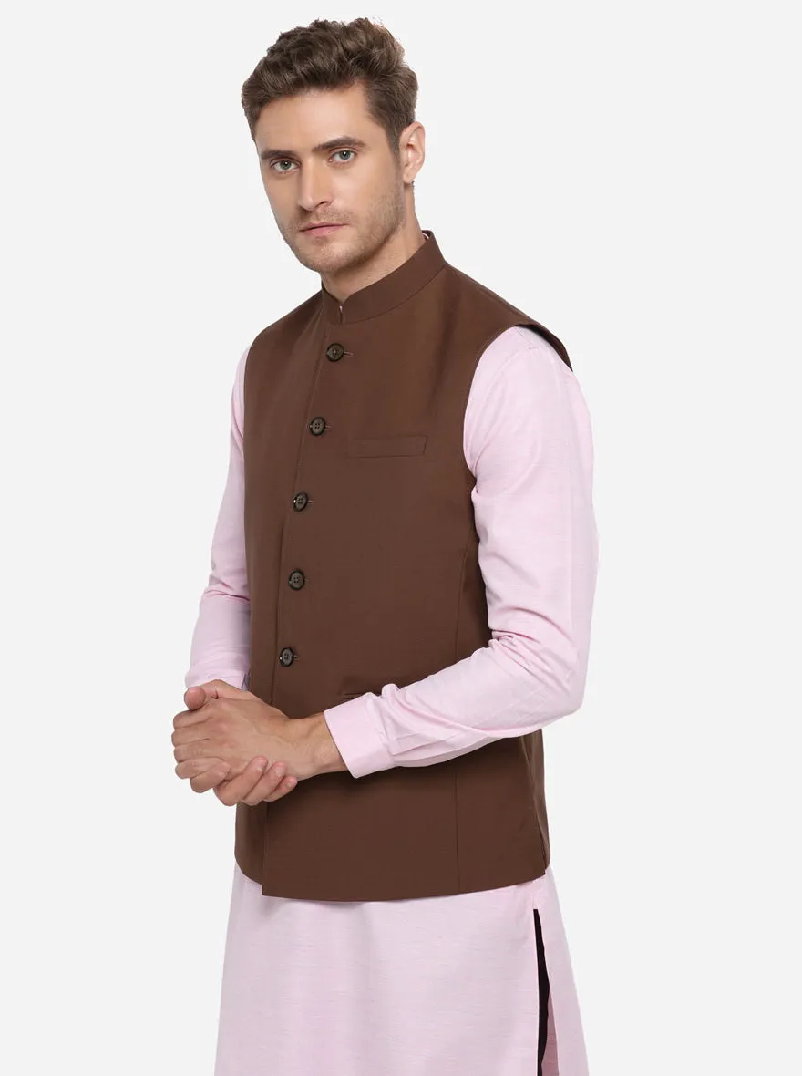 Coffee Brown Modi Jacket | JadeBlue