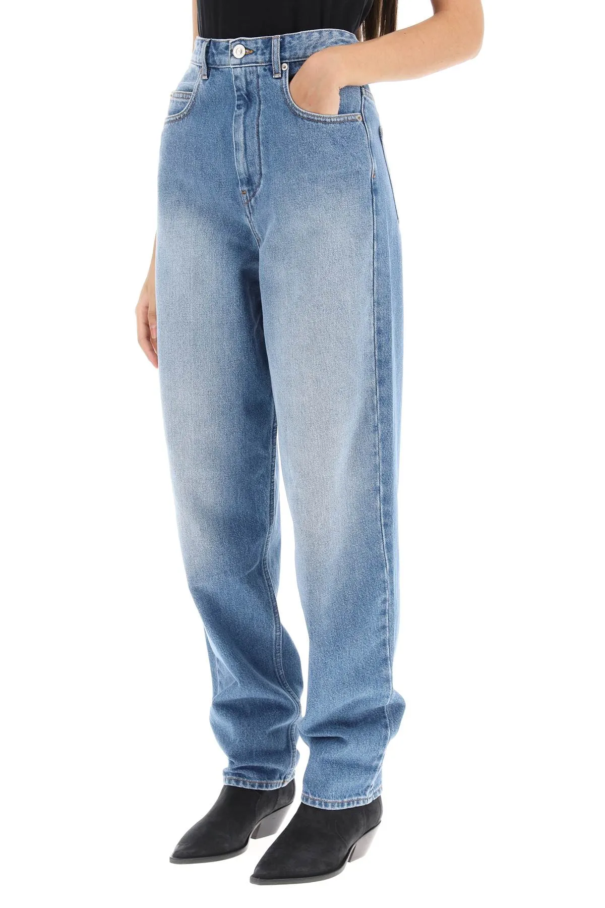 corsy' loose jeans with tapered cut