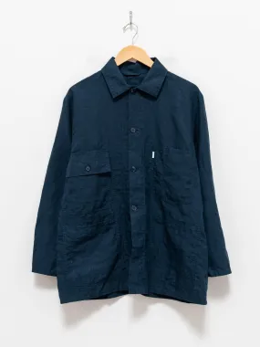 Coverall Shirt - Linen Navy