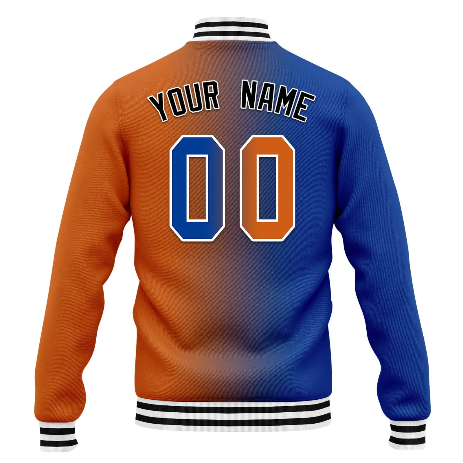 Custom Split Fashion Jacket Bomber Full-Snap Varsity Letterman Personalized Jacket FZ005-D028014-5