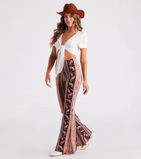 Desert Haze Paisley Flare Pants