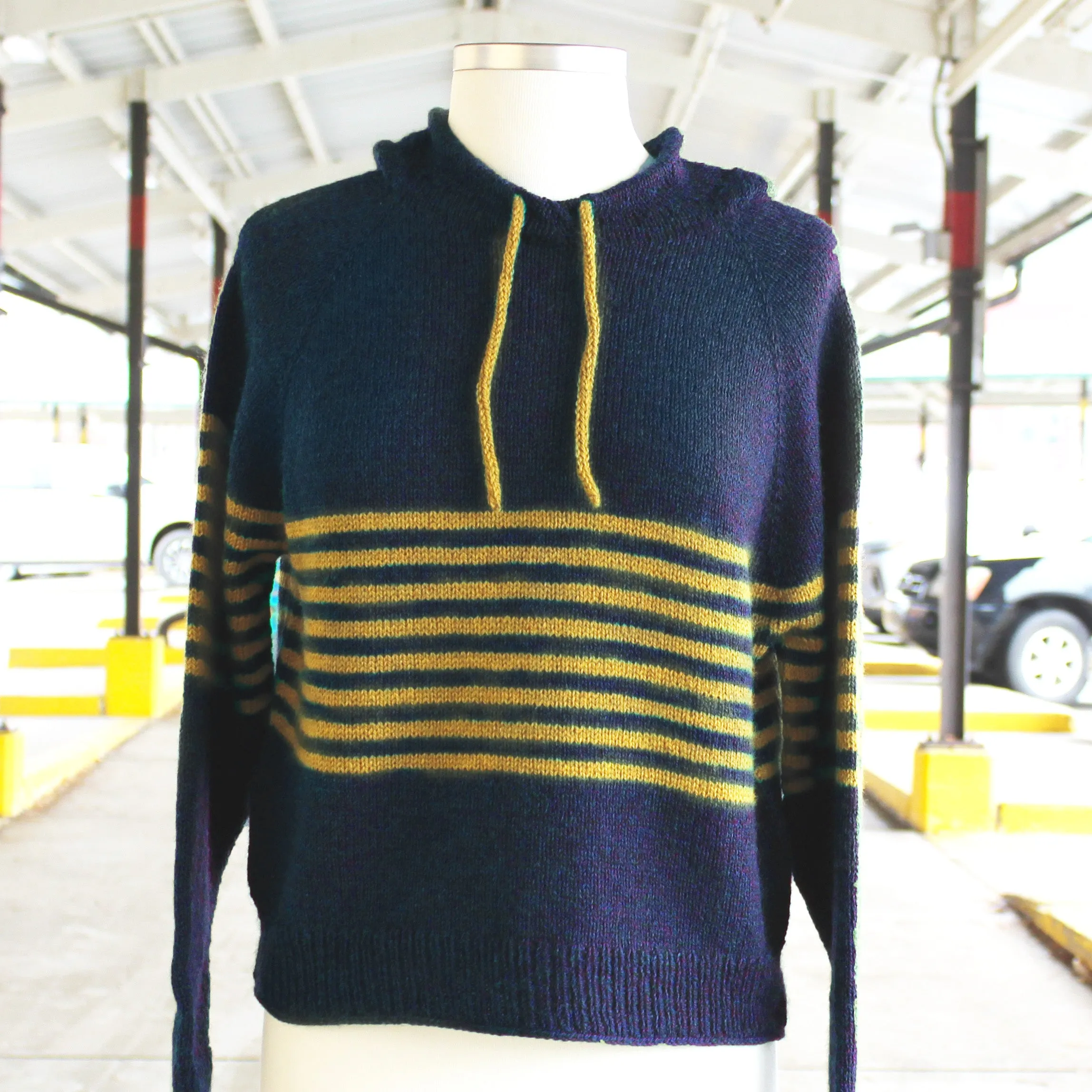 Downtown Hoodie Kit--Maize & Blue, Kelbourne Woolens Scout