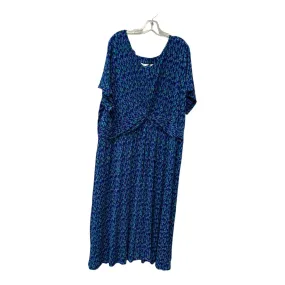 Dress Casual Maxi By Isaac Mizrahi Live Qvc In Blue, Size:3