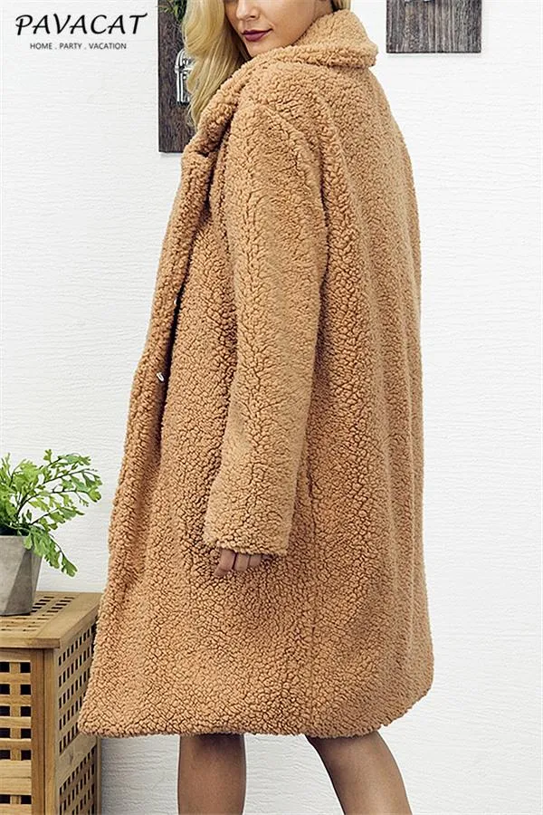 elveswallet Round the 70's World Wool Blend Coat - Khaki