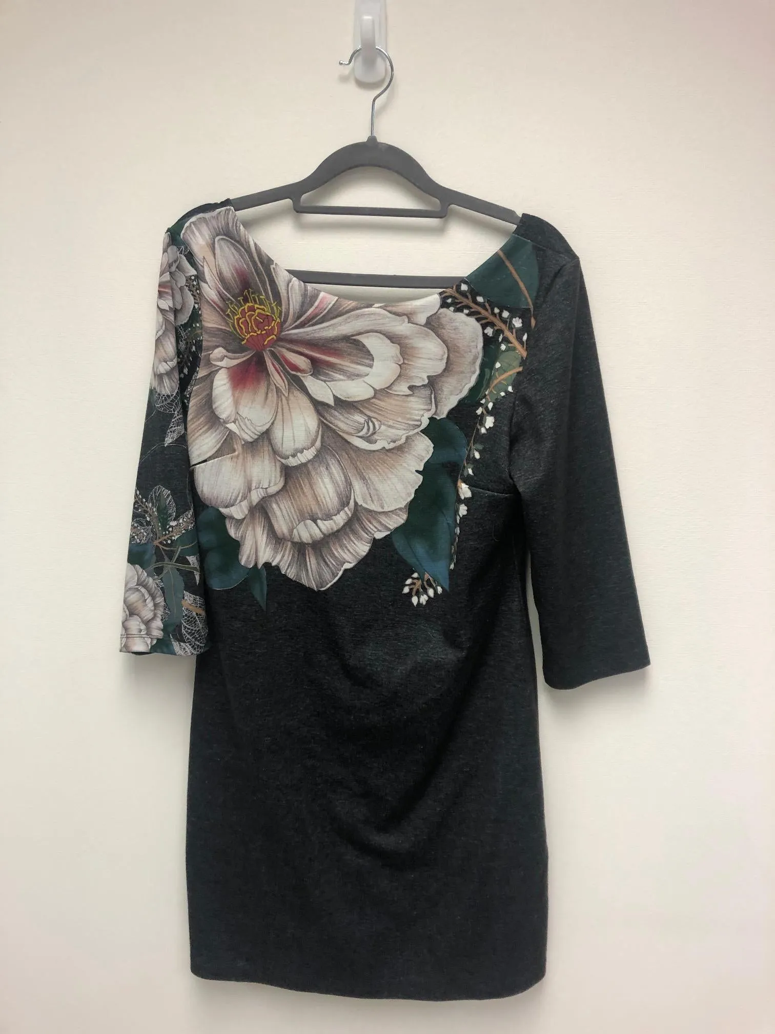 Floral sweater dress, Desigual, Size 12