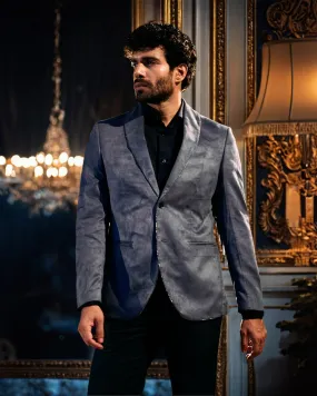 Formal Navy Solid Blazer - Alcazar