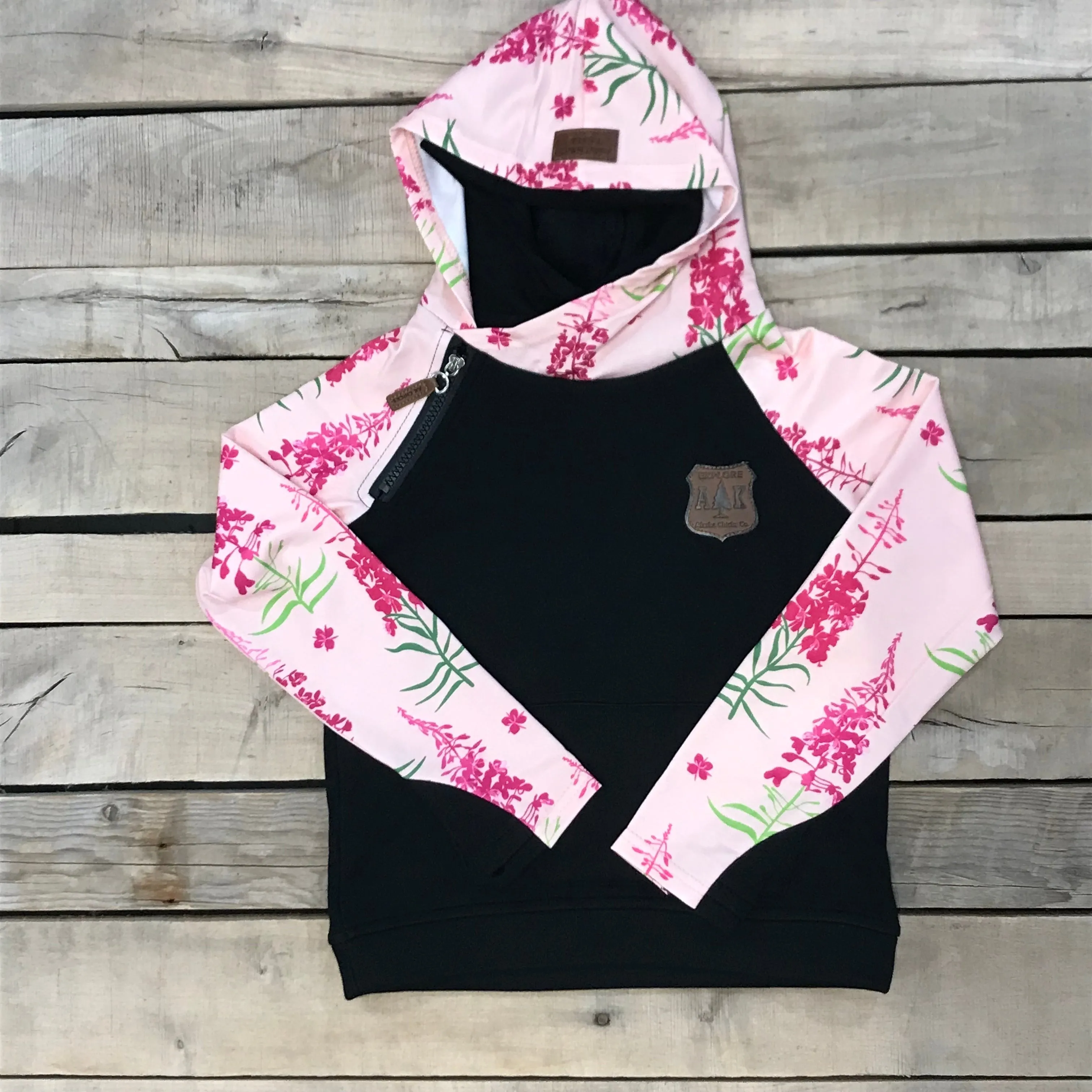 Girl's Fireweed Sleeve Hoodie