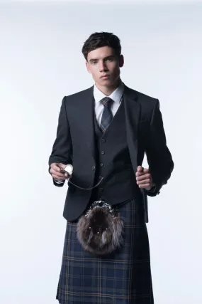 Glen Orchy Grey Tweed Kilt Jacket and Waistcoat