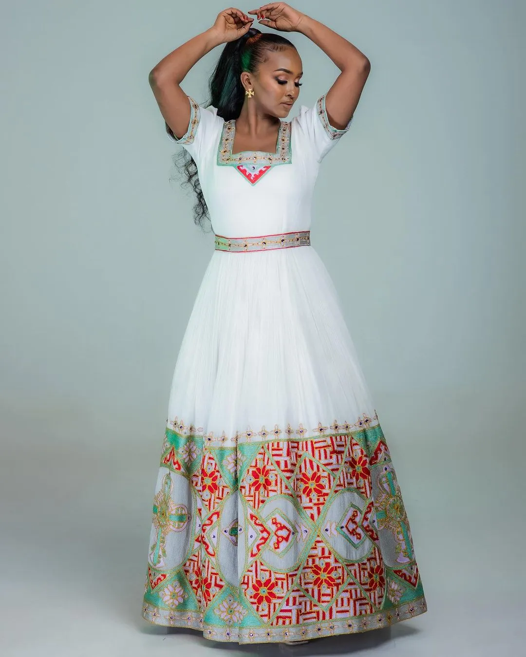 Gorgeous Stylish Habesha Dress Wedding Habesha Kemis Design Modern Ethiopian Dress