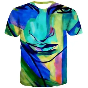 Graffiti T shirts Men Colorful T-shirts Graphic Abstract Tshirt Printed Hip Hop T-shirts 3d Street Tshirts Novelty Short Sleeve