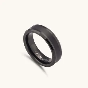 Gunmetal Band Men's Ring- Tungsten