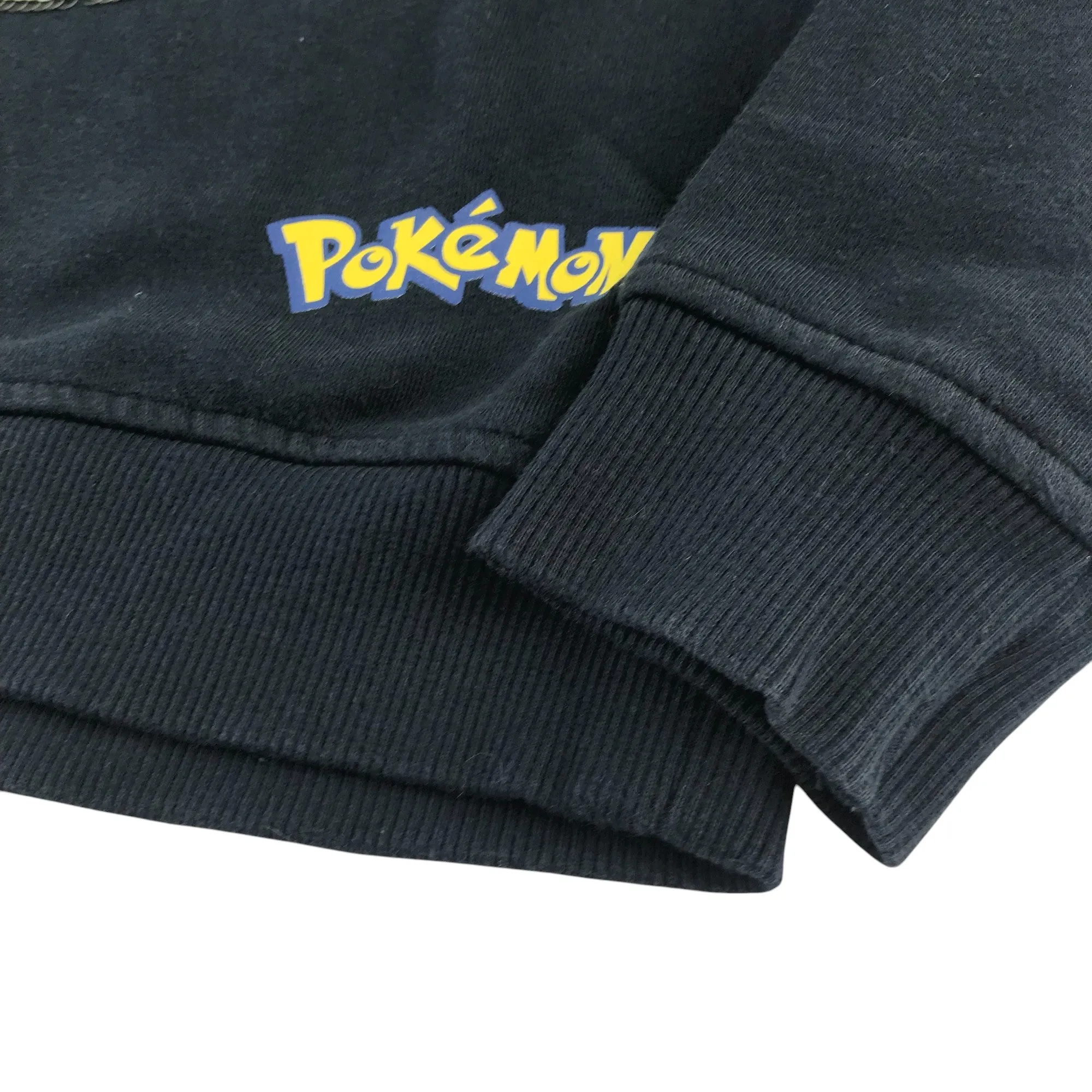 H&M jumper 9-10 years black Pokémon flip sequin