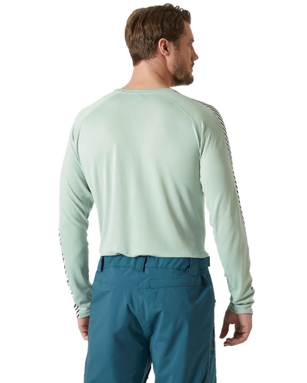 Helly Hansen Mens Lifa Active Stripe Crew Base Layer