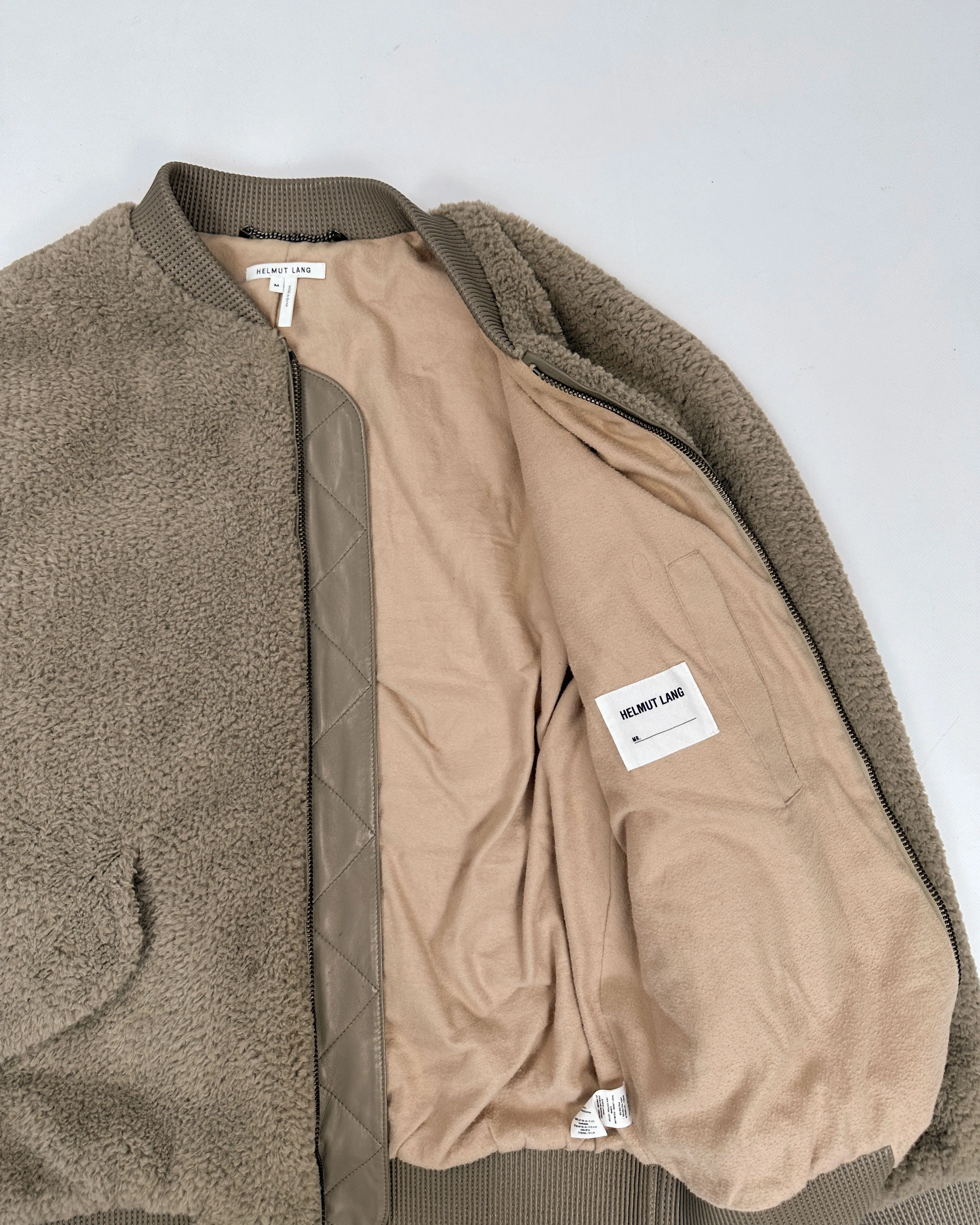 Helmut Lang Nomad Sherpa Bomber Jacket 2016