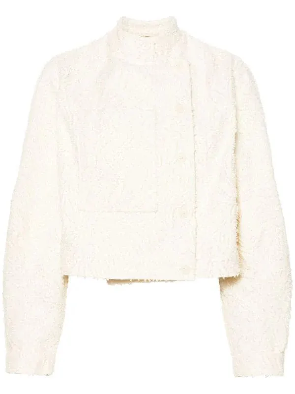 Henrik Vibskov Moon Jacket In Off White Bird