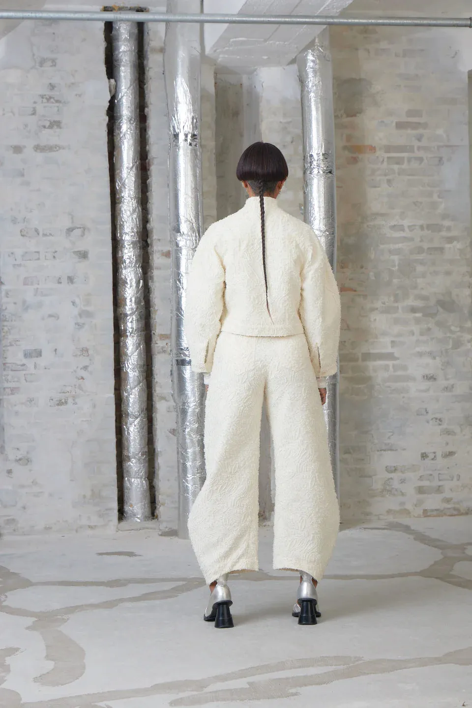 Henrik Vibskov Moon Jacket In Off White Bird