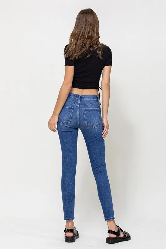 Hi Rise Skinny - mid wash