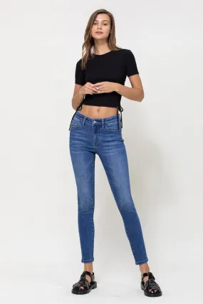 Hi Rise Skinny - mid wash