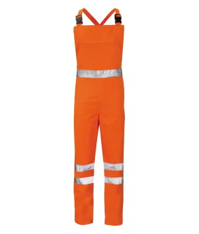 Hi Vis Orange Bib And Brace Overall - ALPHA