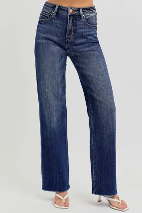 High Rise-Straigh Jeans