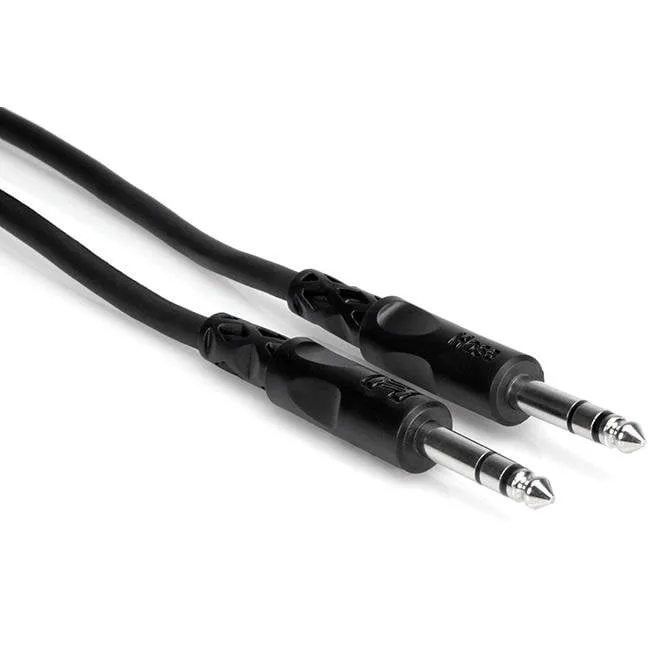 Hosa CSS-115 1/4" Male To 14 Male Stereo TRS Cable - 15 Foot