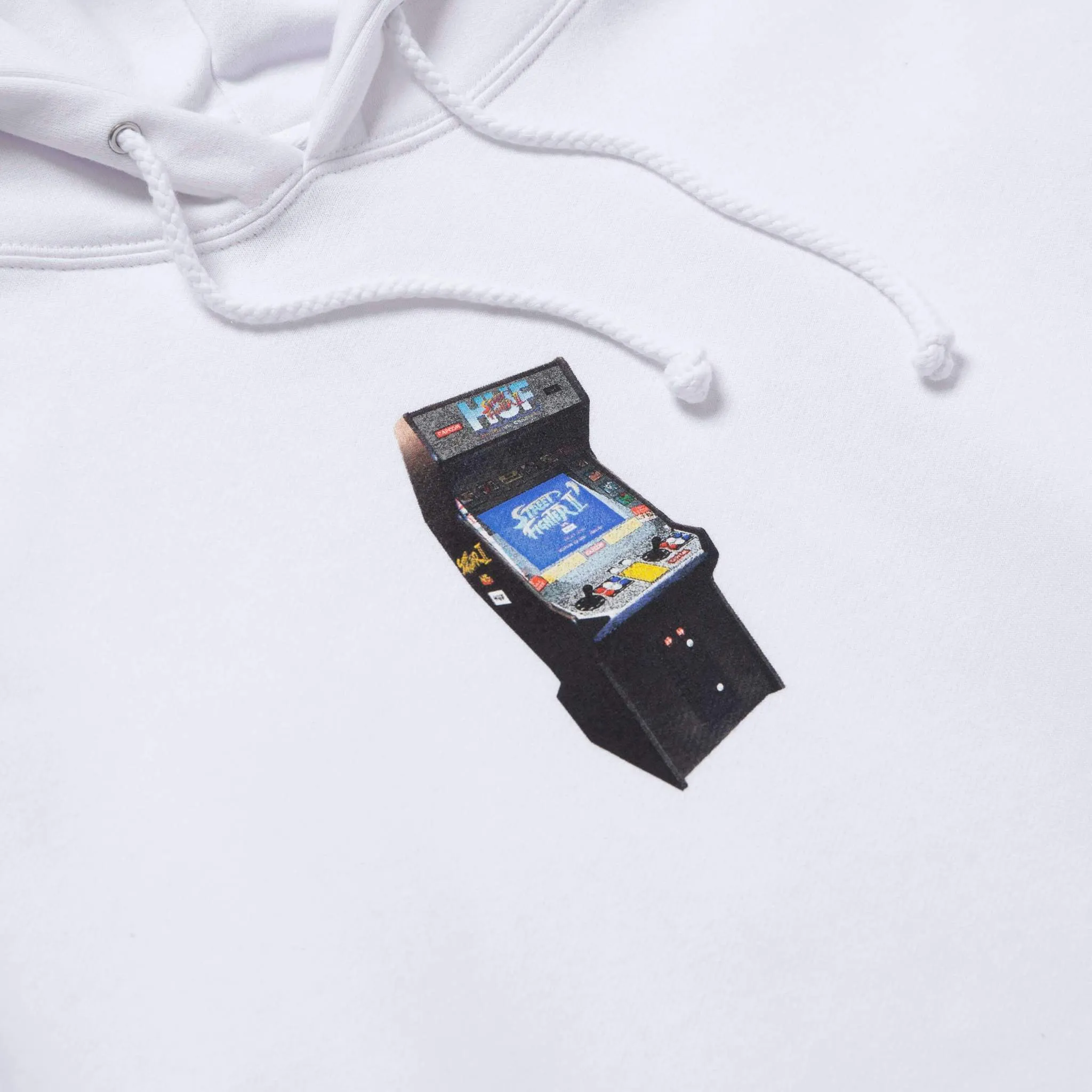 HUF X Street Fighter Arcade Pull Over Hoodie - White