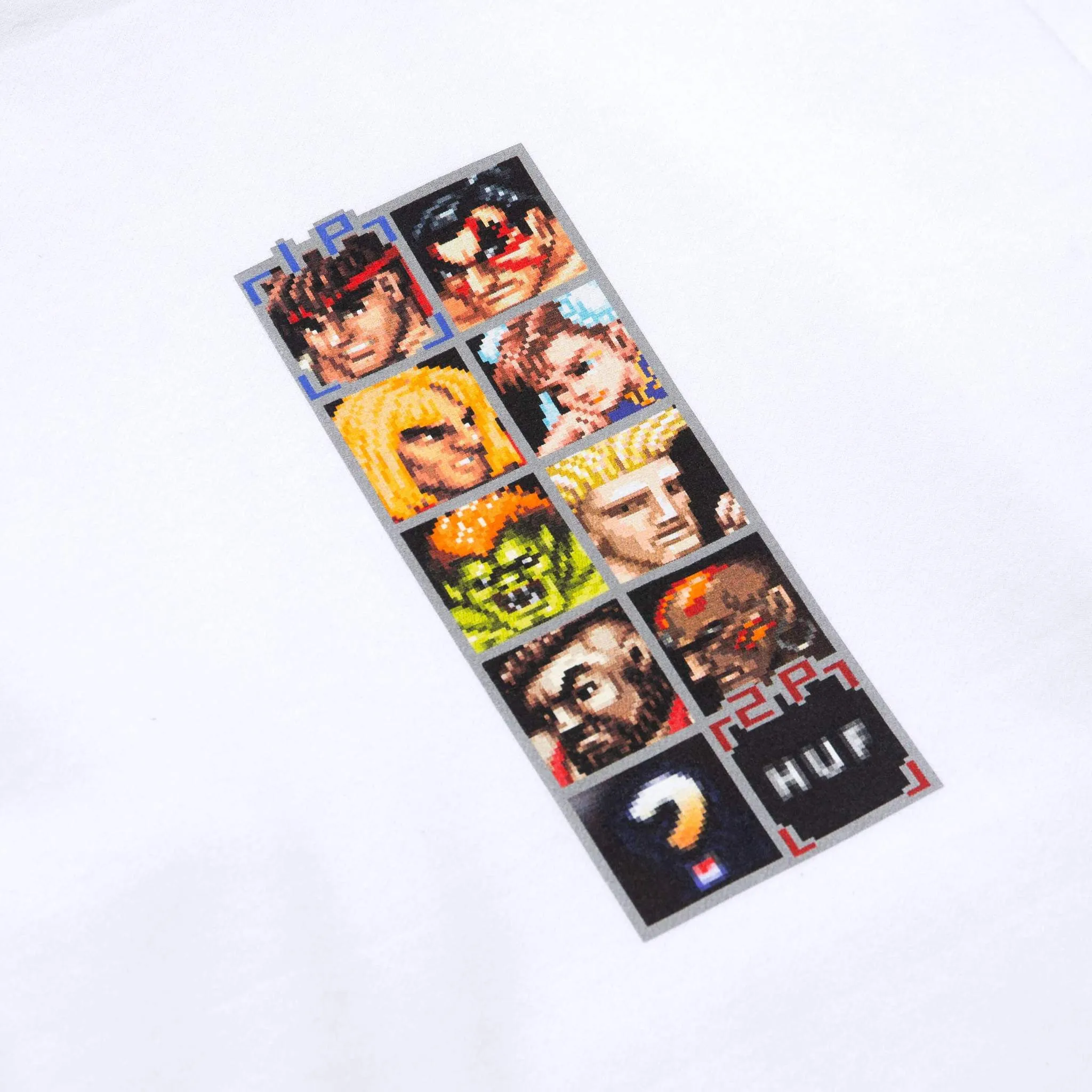 HUF X Street Fighter Arcade Pull Over Hoodie - White